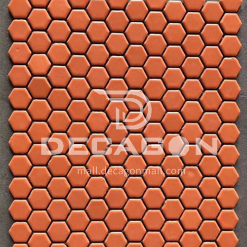  Black and white plum blossom hexagonal mosaic tiles kitchen bathroom floor tiles-ADE Mosaic hexagonal tiles(FIGURE 16) 230×230mm